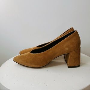 Anthropologie M4D3 Suede 'Helen' Block Heels